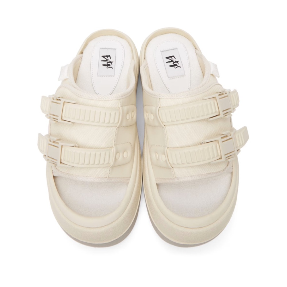 Eytys ecru slide sandals 7